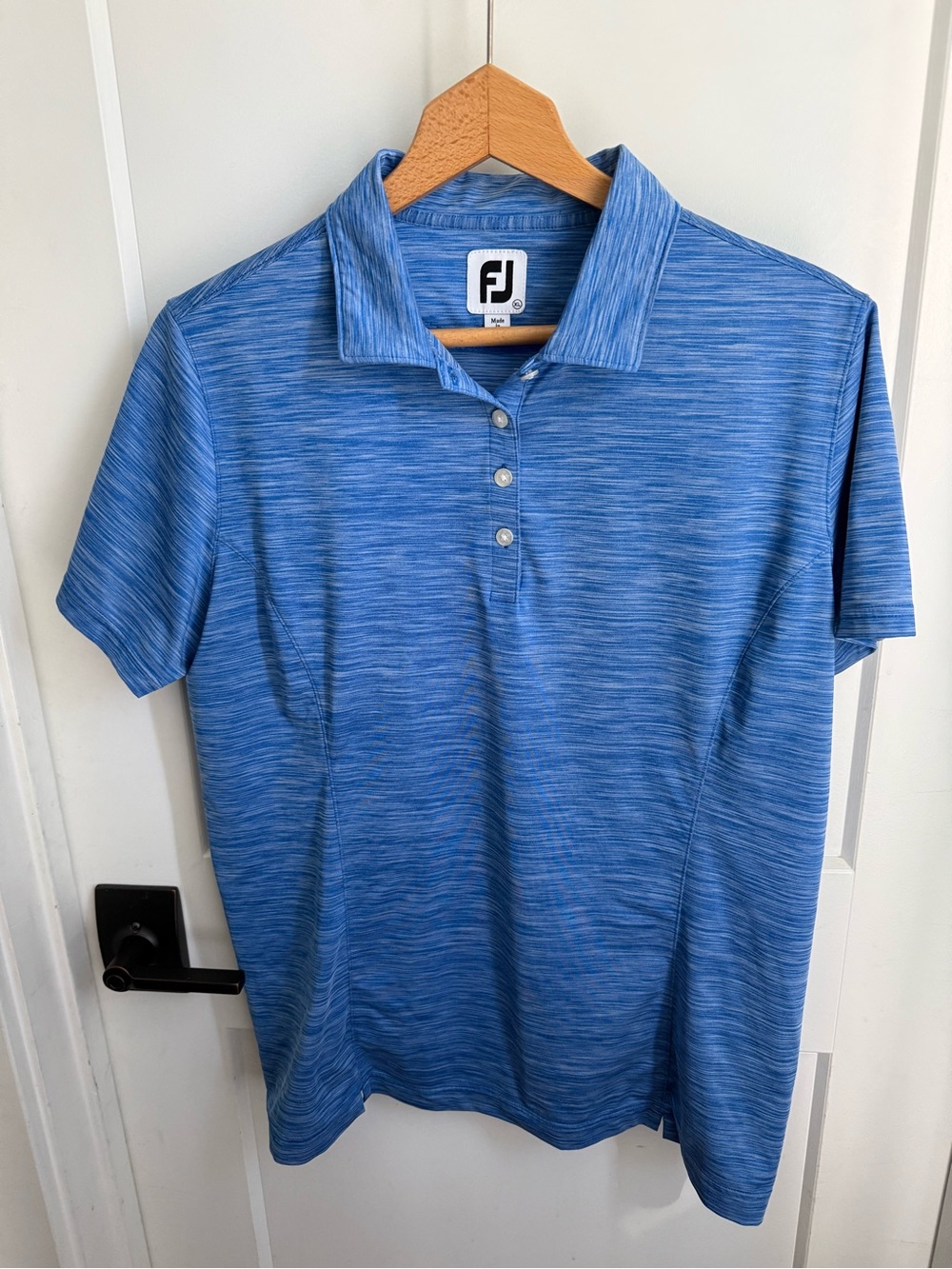 Foot Joy Women’s Performance Golf Polo Shirt blue size XL moisture wicking